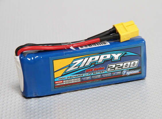 BATERIA RECARREGAVEL LIPO 2S 7,4V 2200mah 20C FLIGHTMAX ZIPPY PLUG XT60